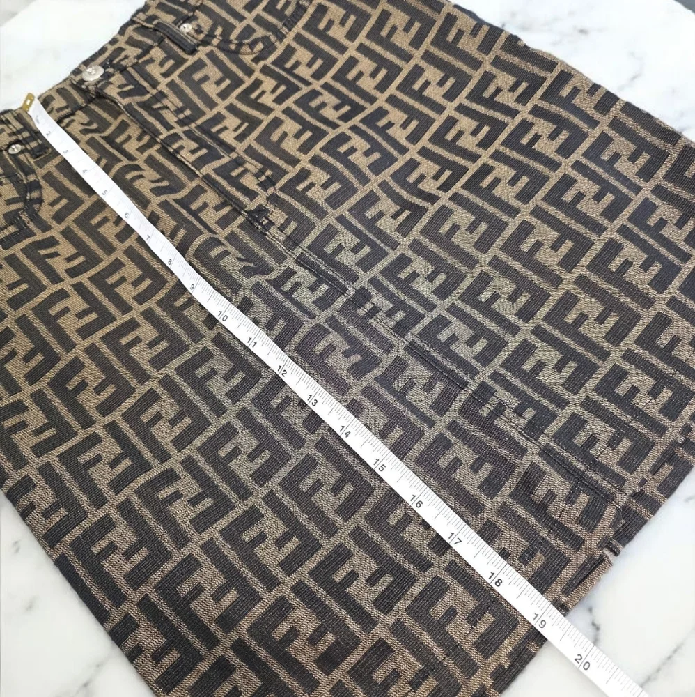 ✨️Authentic fendi Zucca FF Logo skirt - Picture 8 of 15